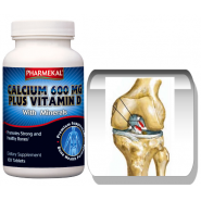 Calciu 600mg + vitamina D3 – 100 capsule